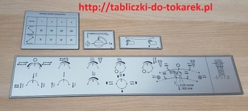 Szlifierka BHU-50 Tabliczka Tabliczki