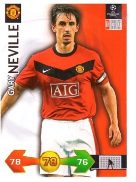 PANINI CHAMPIONS LEAGUE 09/10 NEVILLE MAN UTD 