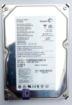 Dysk ATA/IDE Seagate 40GB