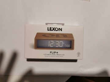 Budzik LEXON Flip+ LR150D1 Złoty NOWY