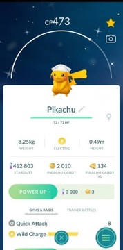Pokemon go Shiny Pikachu Akari Cap Trade 30 days