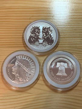 Uncja srebra 1oz x3