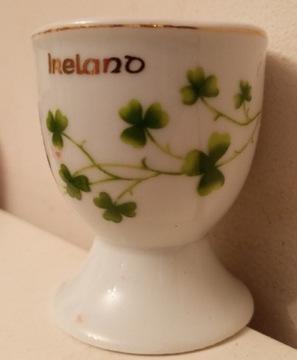 Irlandia Ireland kieliszek na jajko porcelana