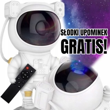 PROJEKTOR GWIAZD RZUTNIK LAMPKA NOCNA ASTRONAUTA 