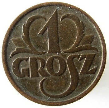 1 grosz 1938 rok.