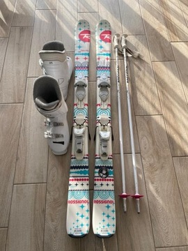 Narty Rossignol Terrain 128 + Buty + Kije