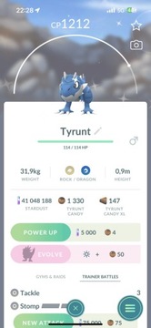 Pokemon GO - Shiny Tyrunt (wymiana)