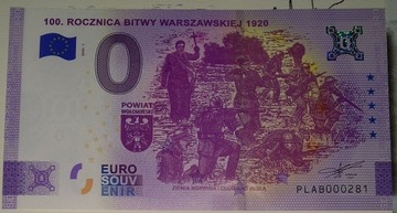 0 euro - 100 rocznica Bitwy Warszawskiej nr 000281