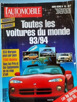 L'automobile magazine - modele 1993/1994