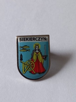 Herb gmina Siekierczyn przypinka pin odznaka