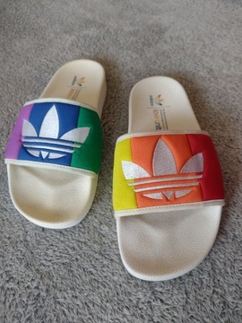 Adidas Adilette Pride Slides klapki kolorowe tęczowe EF2317
