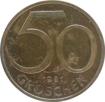 Austria 50 groschen 1981, proof KM#2885