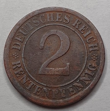 2 fenigi 1924 A Rep. Weimarska 