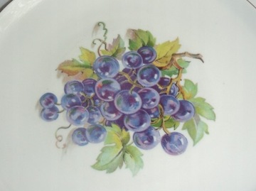 Talerz porcelanowy winogrona ś 17,6 cm