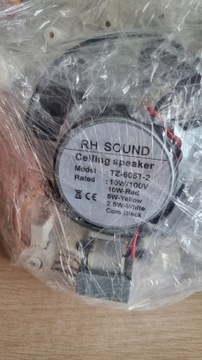 4 szt. RH SOUND TZ605 głośnik sufitowy 10W 100V