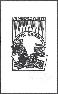 Ex libris Henryk Gawarecki, 1989r.