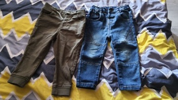 Spodnie dżinsy rurki 2 latka 