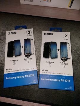 Zestaw SBS Samsung A8 2018 plecki i szkło