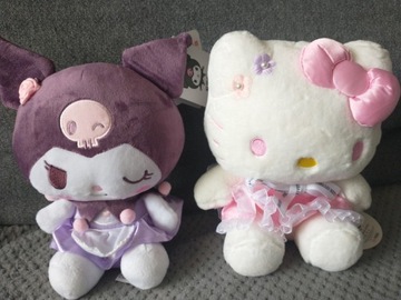 Zestaw Kuromi i Hello Kitty Sanrio maskotki nowe