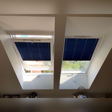 Rolety plisowane do okien dachowych- na wymiar.