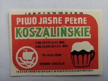 Etykieta Polska -  napoje PRL 26