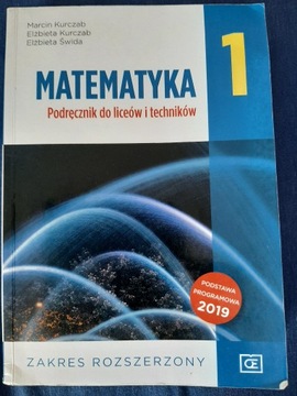 Matematyka 1 zakres rozszerzony - podręcznik