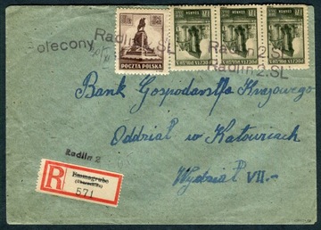 1945 Radlin 2 stempel prowizoryczny