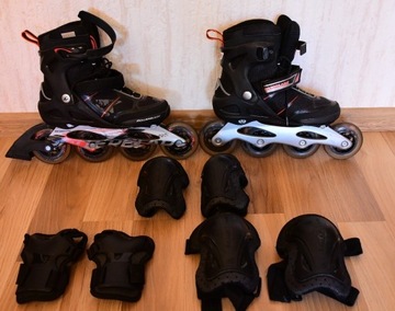 Rolki Rollerblade Astro 90 + komplet ochraniaczy 