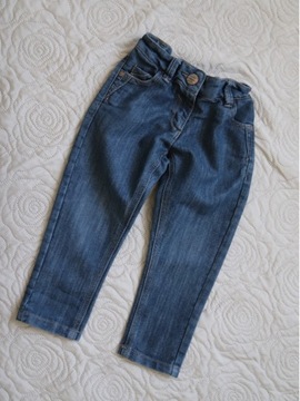 Next 92 cm jeansy niebieskie 