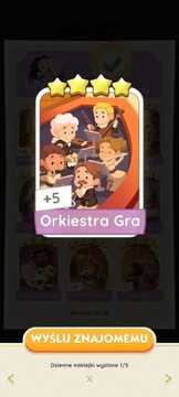 Orkiestra gra Monopoly Go