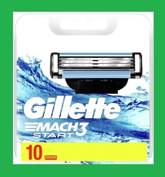 Gillette Mach3 START OSTRZA WKŁADY 10 sztuk