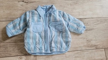 Mothercare niebieska bluza w kratke chłopięca