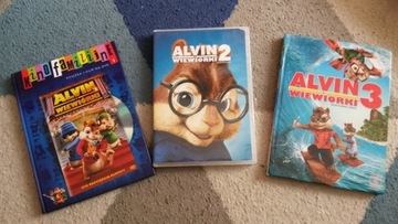 Zestaw płyt DVD bajki Alvin i wiewiórki