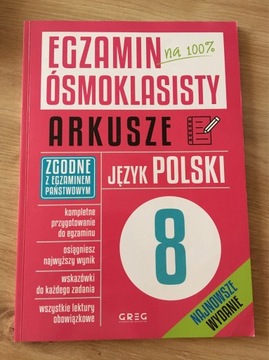 Egzamin ósmoklasisty Język Polski Arkusze GREG