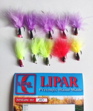 JIG PUSZAK Lipar - hand made  - zestaw 10