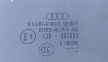 Audi Q5 80A szyba drzwi tył prawe 2017 AS3