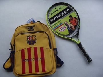 Dunlop rakieta do tenisa 25' + FC Barcelona plecak