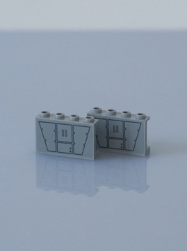 LEGO Panel 1x4x2 6061675 j.szary +naklejka SW