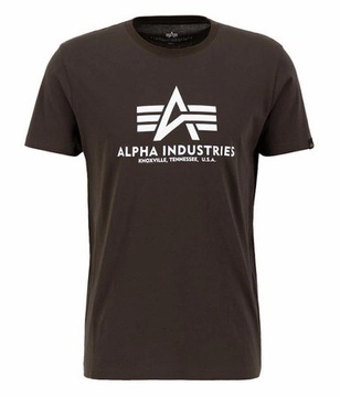 T-shirt Alpha Industries black olive