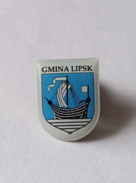 Herb gmina Lipsk przypinka pin wpinka odznaka