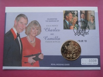 Medal z okazji ślubu ks.Karola i Camilli Bowles