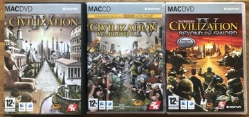 Civilization 4 podstawa + dodatki Mac pudełka