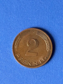 Moneta 2 pfennig, Niemcy 1983 rok