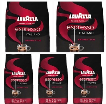 5 x1 kg  kawa Lavazza Espresso Italiano Aromatico
