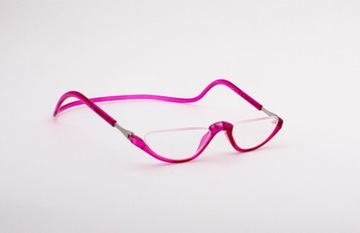 Okulary korekcyjne na magnes pink +2,5 róż różowe