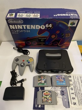 Nintendo 64 NTSC -J +gry Zestaw BOX