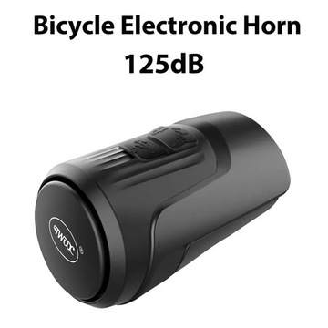 Dzwonek elektryczny rowerowy głośny 125db USB