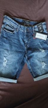 Spodnie dżinsowe męskie do kolan (xs)