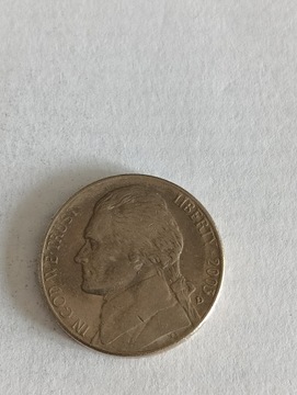 USA 5 cent 2003 D rok