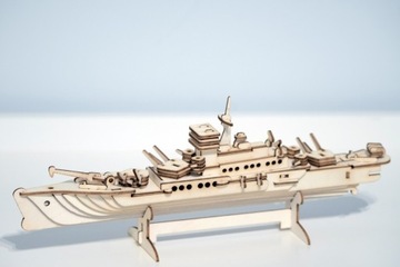 Statek drewniane puzzle 3D skladany puzzle